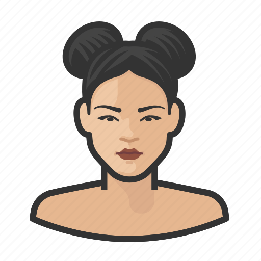 Asian, avatar, female, millennial, nude, user icon - Download on Iconfinder