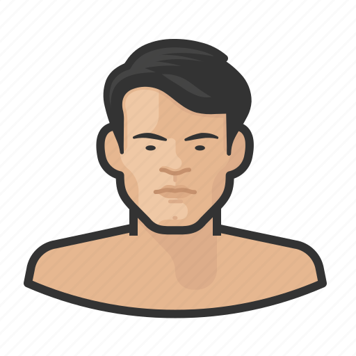 Asian, avatar, male, man, millennial, nude, user icon - Download on Iconfinder