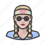 avatar, female, hippies, user, woman 