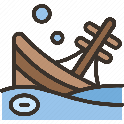 Shipwreck, sea, nautical, adventure, exploration icon - Download on Iconfinder