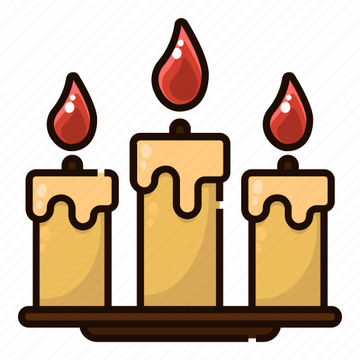 Candles, decoration, deepavali, diwali, festival, india, light icon - Download on Iconfinder