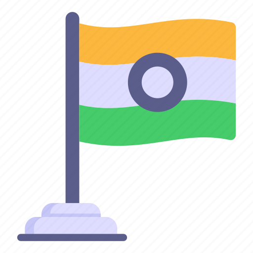 Ensign, indian flag, pennant, flag, flagpole icon - Download on Iconfinder