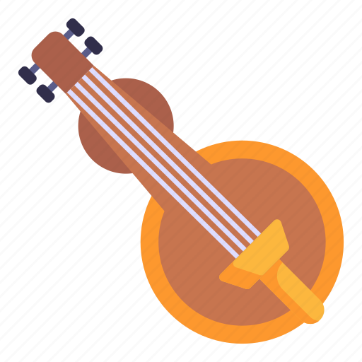 String instrument, sitar, banjo, musical instrument, acoustic tool icon - Download on Iconfinder
