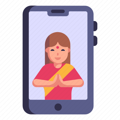 Mobile app, greetings, online greeting, video call, video talk icon - Download on Iconfinder