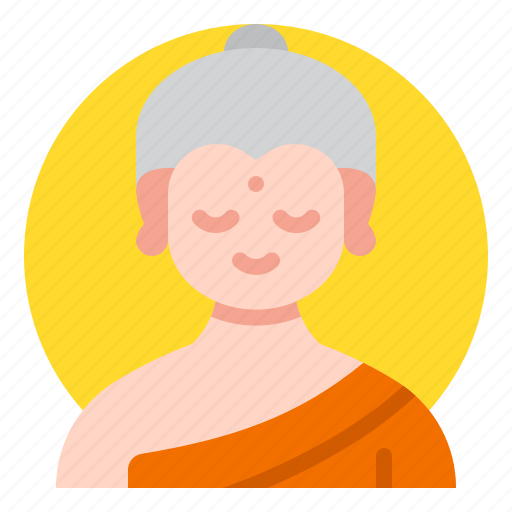 Buddha, buddhism, avatar, india, religion, man, user icon - Download on Iconfinder