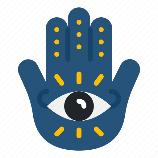 Hamsa, belief, faith, hand, eye, cultures, religion icon - Download on Iconfinder