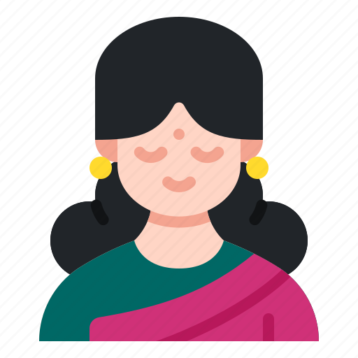 Indian, woman, avatar, diwali, cultures, asian, people icon - Download on Iconfinder