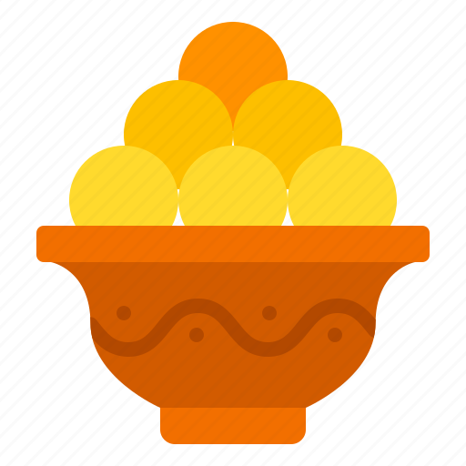 Laddu, ladoo, diwali, dessert, sweets, food, snack icon - Download on Iconfinder