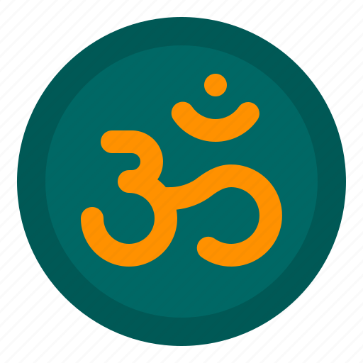 Om, diwali, hinduism, yoga, meditation, cultures icon - Download on Iconfinder