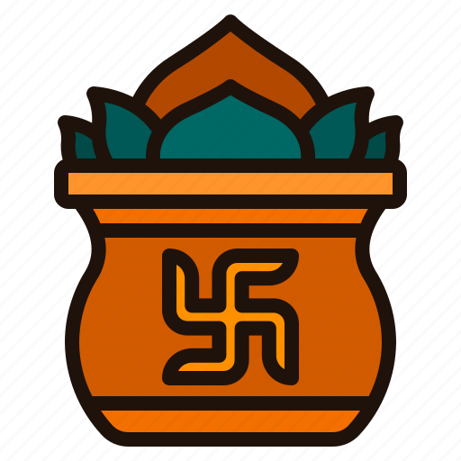 Kumbh, kalash, diwali, cultures, adornment, indian, ornament icon - Download on Iconfinder