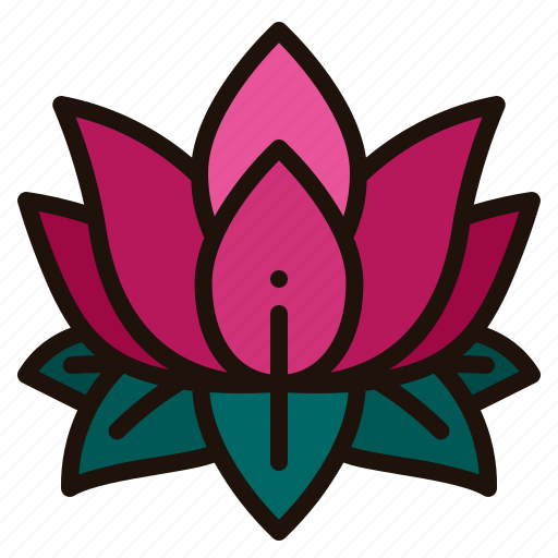 Lotus, flower, meditation, wellness, yoga, mindfulness, nature icon - Download on Iconfinder