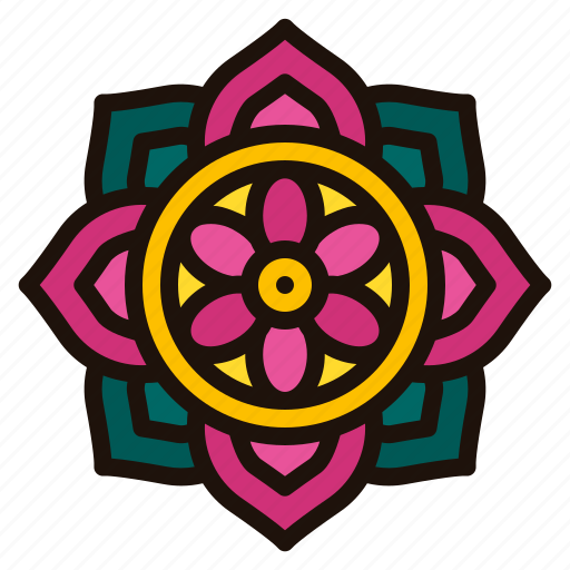 Rangoli, diwali, indian, cultures, adornment, decoration icon - Download on Iconfinder