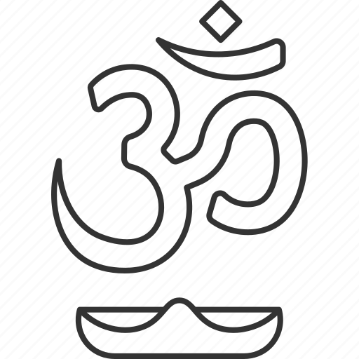 Om, hinduism, spiritual, religious, indian icon - Download on Iconfinder