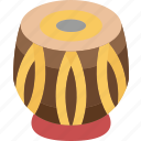 tabla, drum, musical, instrument, indian