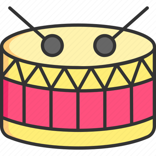 Drum, music, instruments, culture, religion, festival icon - Download on Iconfinder