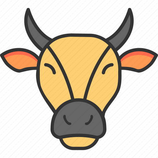 Sacred cow, cow, cow head, decorate, india, sacred icon - Download on Iconfinder