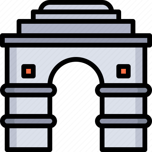 Monuments, landmark, india, architectonic, mumbai, gate, of icon - Download on Iconfinder