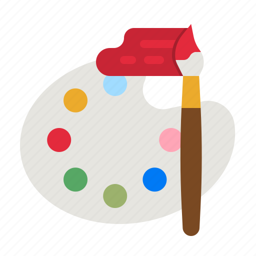 Brush, paint, painting, color, art icon - Download on Iconfinder