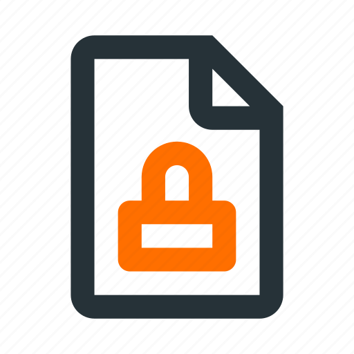Closed, document, extension, file, format, lock, paper icon - Download on Iconfinder