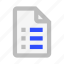 document, extension, file, list, paper, tasks 