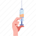 medicine, syringe, vaccine, injection, treatment, vaccination, hand, drug, needle 