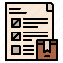 delivery, note, business, paper, document