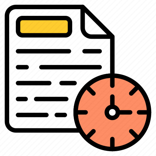 Time, deadline, document, management icon - Download on Iconfinder