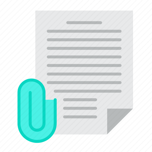 Attachment, clip, document, paper icon - Download on Iconfinder
