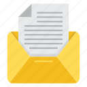 document, envelope, mail, message