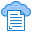 cloud, document, file, format, paper 