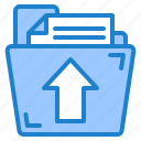 document, file, folder, paper, upload