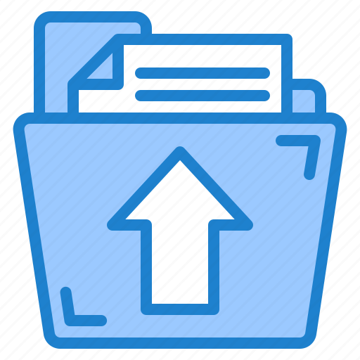 Document, file, folder, paper, upload icon - Download on Iconfinder