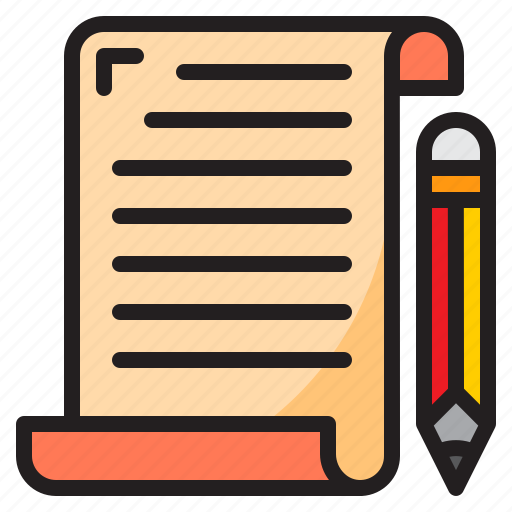 Document, file, format, paper, pencil icon - Download on Iconfinder