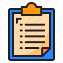 clipboard, document, file, format, paper
