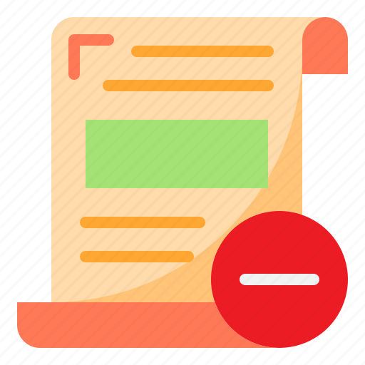 Delete, document, file, format, paper icon - Download on Iconfinder