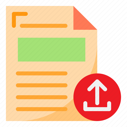 Document, files, format, paper, upload icon - Download on Iconfinder