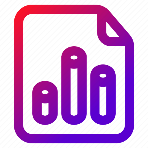 File, graph, bar, report, document icon - Download on Iconfinder