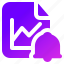 file, bell, notification, notes, document 