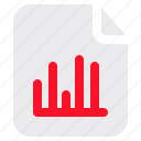 file, graph, document, bar, report, 2