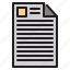 document, paper, computer, message 