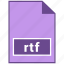 document file format, file format, rtf 