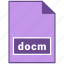 docm, document file format, file format 