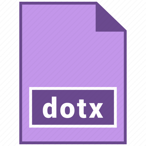Document file format, dotx, file format icon - Download on Iconfinder