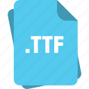 blue, extension, file, font, page, ttf, type