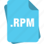 blue, extension, file, page, rpm, type 