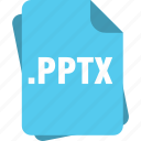 blue, extension, file, page, pptx, type