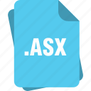 asx, blue, extension, file, page, type