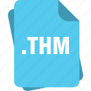 blue, extension, file, page, thm, type