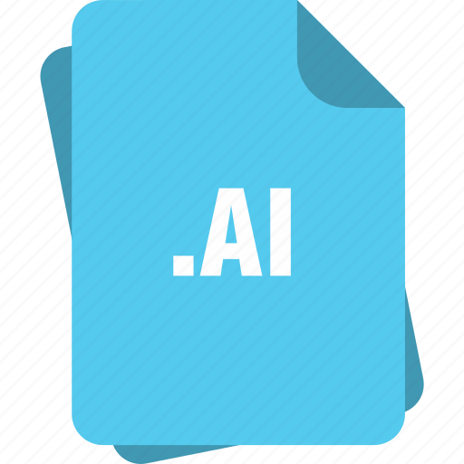 Ai file, blue, extension, file, page, type, ai icon - Download on Iconfinder