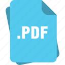 blue, extension, file, page, pdf, type